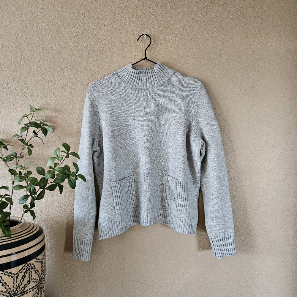 Marled Sweater, Medium | Light Gray